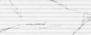 Pamesa Rlv. Cellini Brillo 33,3x100 dekoracyjne płytki ścienne marmurowe w białym połyskującym odcieniu