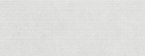 Płytka ścienna, ryflowana, w białym kolorze, imitująca beton w matowym wykończeniu powierzchni, Pamesa Rlv. Cromat Blanco Matt 30x90