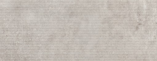 Płytka ścienna, dekoracyjna imitująca beton w beżowym kolorze, wykończenie powierzchni matowe, ryflowane, Pamesa Rlv. Midway Beige Matt 30x90