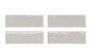 Ścienna płytka ceramiczna w szarym kolorze i połyskujacym wykończeniu El Barco Kendal Pearl 6,5x20