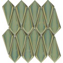 Mozaika szklana, dekoracyjna w zielonym odcieniu, Lantic Colonial Tusk Emerald 31x31,5 100363572