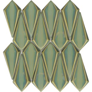Lantic Colonial Tusk Emerald 31x31,5 100363572 dekoracyjna mozaika szklana w zielonym odcieniu