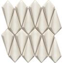 Mozaika szklana, ścienna, dekoracyjna w perłowym odcieniu, Lantic Colonial Tusk Pearl 31x31,5 100363574