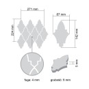 Mozaika dekoracyjna Raw Decor Arabeska wymiary