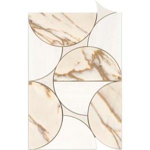 Lantic Colonial Loop Calacatta 20,3x30 100363522 hiszpańska mozaika dekoracyjna imitująca kamień w beżowym odcieniu