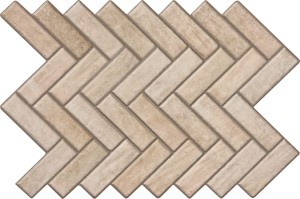 Bestile Spica Naturale 40x60 płytka rustykalna cegiełka jodełka w brązowym kolorze