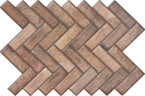 Bestile Spica Coto 40x60 rustykalna cegiełka jodełka w brązowym kolorze