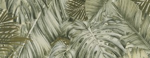 Pamesa Vegetal Trend Green 33,3x100 ścienne płytki w zielonym odcieniu z motywem roślinnym