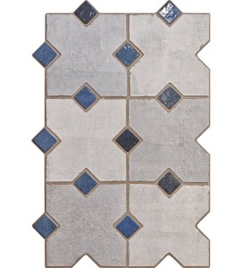 Bestile Ruanes Grey 40x60 rustykalna geometryczna płytka w stylu vintage
