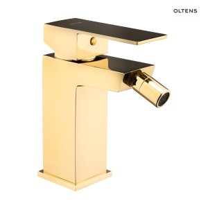 Oltens Gota bateria bidetowa stojąca złota w stylu glamour 31301800