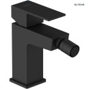 Czarna nowoczesna, geometryczna, stojąca bateria bidetowa Oltens Gota 31301300