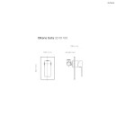Klasyczna, geometryczna, chromowana 1-drożna podtynkowa bateria prysznicowa Oltens Gota 33101100