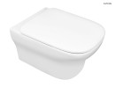 Oltens zestaw Gulfoss miska WC wisząca biała z deską wolnoopadającą 42509000 Elegancka miska WC w zestawie z deską wolnoopadającą w ponadczasowej bieli
