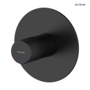 Minimalistyczna i zarazem elegancka podtynkowa bateria prysznicowa w czarnym kolorze Oltens Hamnes 33105300