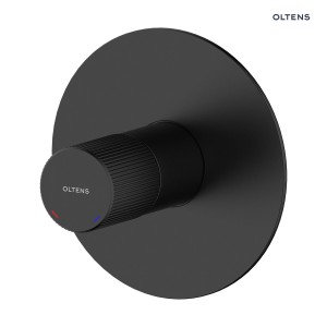Oltens Hamnes bateria prysznicowa podtynkowa minimalistyczna czarna 33105300