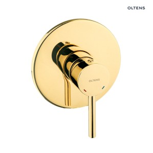 Oltens Molle bateria prysznicowa podtynkowa złota w stylu glamour 33100800