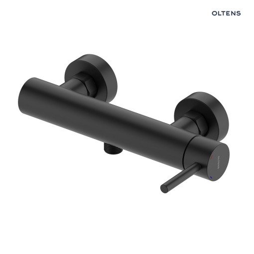 Oltens Molle 33010300 klasyczna naścienna bateria prysznicowa w czarnym kolorze