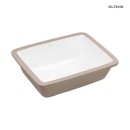 Umywalka podblatowa prostokątna w klasycznej bieli z powłoką SmartClean - Oltens Drammen 48x36,5 cm 40606000