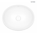 Owalna nablatowa umywalka Oltens Etne 40x33 z powłoką SmartClean w kolorze klasycznej bieli 40813000