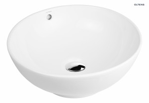  Oltens Fana umywalka 42x42 nablatowa okrągła w białym kolorze 40312000