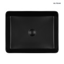 Czarna matowa nablatowa prostokątna umywalka Oltens Forde 51x40,5 cm z powłoką SmartClean 40803300