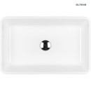 Umywalka nablatowa prostokątna w białym kolorze Oltens Fossa 55x34 cm 40301000