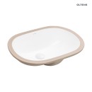 Podblatowa owalna umywalka Oltens Gapa  56x41 cm z powłoką SmartClean w białym kolorze 40604000