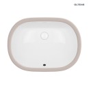 Podblatowa owalna umywalka Oltens Gapa  56x41 cm z powłoką SmartClean w białym kolorze 40604000