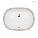 Podblatowa owalna umywalka Oltens Gapa  56x41 cm z powłoką SmartClean w białym kolorze 40604000