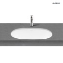 Podblatowa owalna umywalka Oltens Gapa  56x41 cm z powłoką SmartClean w białym kolorze 40604000