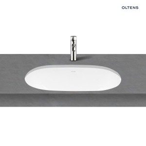  Oltens Gapa umywalka 56x41 podblatowa owalna z powłoką SmartClean w białym kolorze 40604000