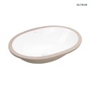 Umywalka biała podblatowa owalna Oltens Gapa 61x41 z powłoką Smart Clean 40605000