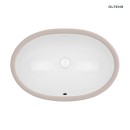 Umywalka biała podblatowa owalna Oltens Gapa 61x41 z powłoką Smart Clean 40605000