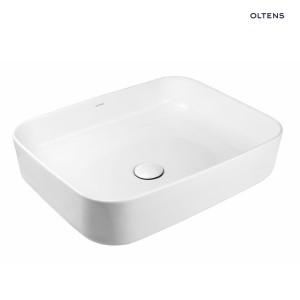  Oltens Hadsel umywalka 50x40 nablatowa z powłoką SmartClean w białym klasycznym kolorze 40808000