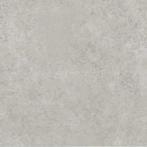Kwadratowa płytka ceramiczna Marazzi Room Grigio 45x45 cm o matowym wykończeniu w kolorze jasnoszarym, imitująca naturalny kamień z delikatnym, tonalnym żyłowaniem