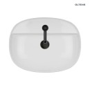 Umywalka Oltens Hamnes Thin 51x39 cm biała nablatowa owalna z ochronną powłoką SmartClean 41813000