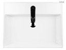Umywalka Oltens Hyls 58,5x44 biała nablatowa prostokątna z powłoką SmartClean 41810000