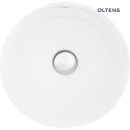 Umywalka - okrągła misa Oltens Jagala 32x32 cm nablatowa biała 40317000