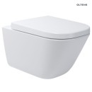 Oltens zestaw Hadsel Stille miska WC wisząca PureRim z deską wolnoopadającą białą 42044000 Nowoczesna Miska WC z dołączoną białą deską wolnoopadającą