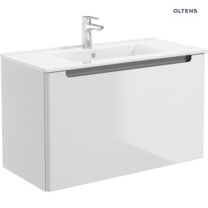  Oltens Jog umywalka 81x39 meblowa wisząca prostokątna biała 41204000