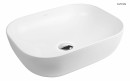 Umywalka Oltens Josen 50x39,5 owalna nablatowa z powłoką SmartClean biała 40805000 bez przelewu i bez otworu na baterię