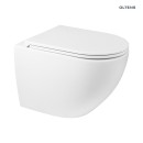 Oltens Hamnes OneForm Stille PureRim Nowoczesna podwieszana miska WC w białym połysku 42052000 Nowoczesna, elegancka wisząca miska toaletowa w białym połysku. Brak deski w zestawie