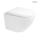 Oltens zestaw Hamnes Kort miska WC wisząca PureRim SmartClean z deską wolnoopadającą biały 42534000 Wisząca miska toaletowa wyposażona w deskę z funkcją cichego, wolnego opadania.