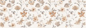 Marazzi Room Wall Bianco Decoro Romantic 20x60 MQ7L multikolorowa dekoracyjna płytka ścienna z kwiatowym motywem