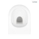 Oltens Jog Kort elegancka miska WC wisząca PureRim SmartClean w białym połysku 42529000