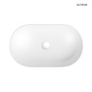Umywalka Oltens Lom Thin 52x30 cm biała nablatowa z ochronną powłoką SmartClean 40828000 bez otworu na armaturę i bez przelewu