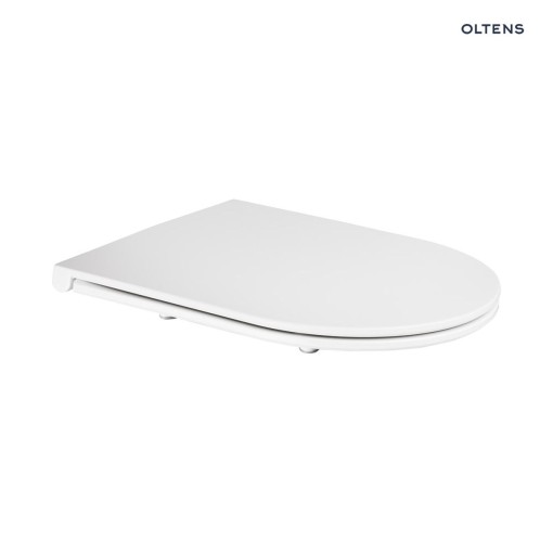 Oltens Holsted deska sedesowa woloopadająca twarda biała 45112000 Deska toaletowa Slim w kolorze białym, z mechanizmem soft-close