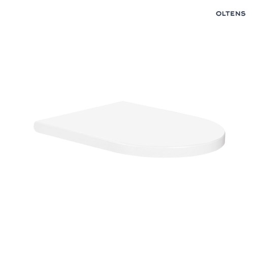 Oltens Jog deska sedesowa wolnoopadająca biała 45117000 Deska toaletowa w kolorze białym, z mechanizmem soft-close