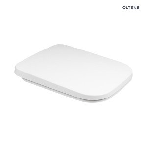Oltens Ribe deska sedesowa wolnoopadająca w białym kolorze twarda 45107000