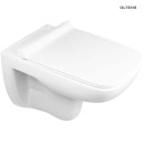 Oltens Ribe deska sedesowa wolnoopadająca Slim twarda biała 45108000 Elegancka deska WC Slim w klasycznej bieli, z funkcją delikatnego zamykania zamontowana na misce WC